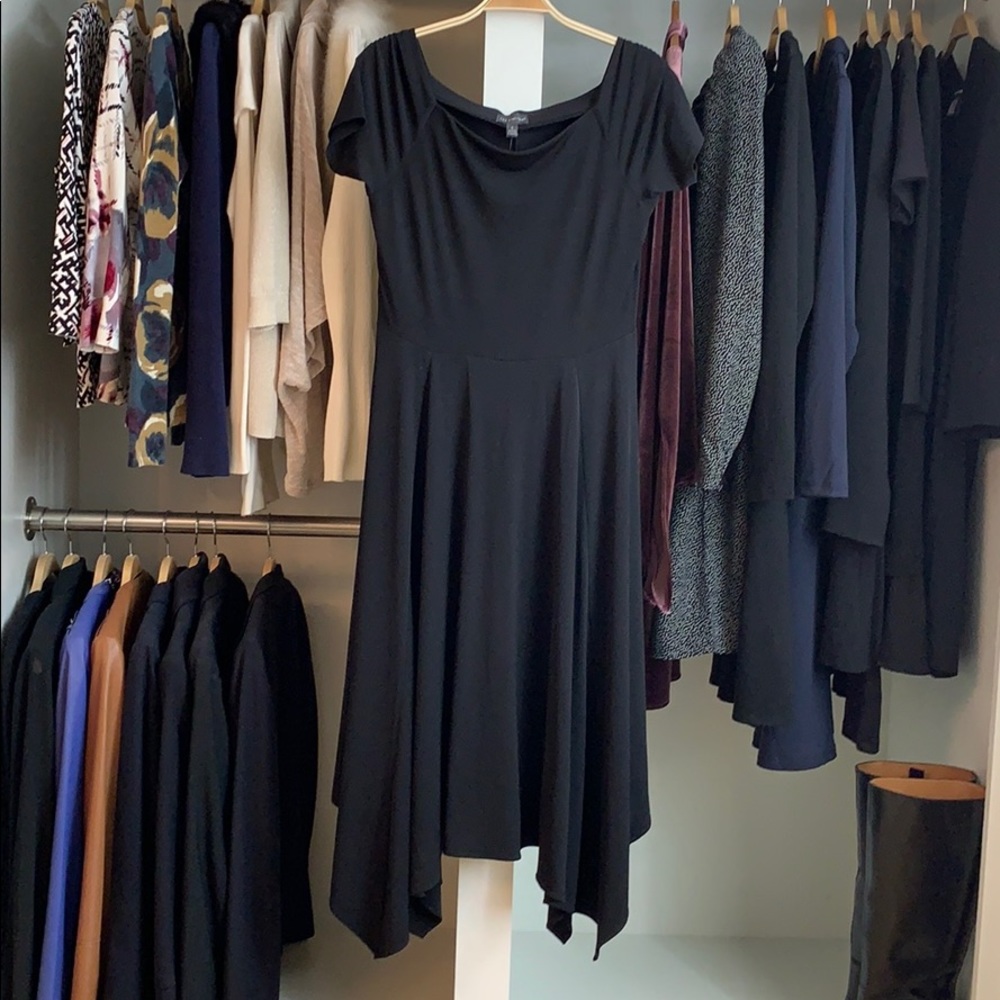 THE LIMITED Off-The-Shoulder Black Dress SZ S